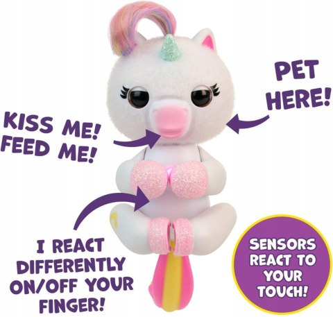 Interaktywna Małpka Fingerlings Unicorn 70 Dźwięków Czujniki Dotyku I Ruchu