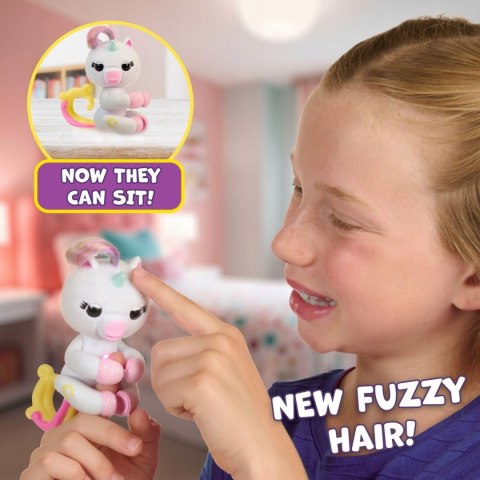 Interaktywna Małpka Fingerlings Unicorn 70 Dźwięków Czujniki Dotyku I Ruchu