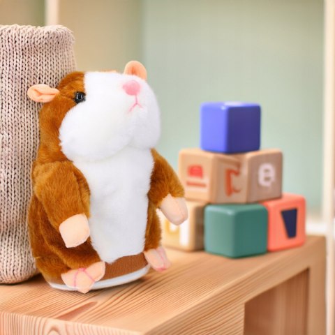 Interaktywny Chomik Zabawka Dla Dzieci Powtarzający Dźwięki 16Cm Plusz Aaa