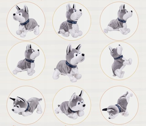 Interaktywny Piesek Husky Z Dźwiękami I Ruchami, Idealny Towarzysz Zabaw