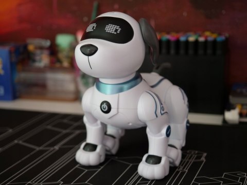 Interaktywny Robo Piesek Zdalnie Sterowany Głosem Z Pilotem I Komendami