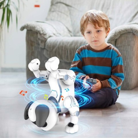 Interaktywny Zabawkowy Zdalnie Sterowany Robopiesek Z Pilotem Umie Sztuczki