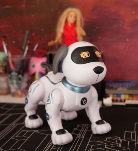Interaktywny Zabawkowy Zdalnie Sterowany Robopiesek Z Pilotem Umie Sztuczki