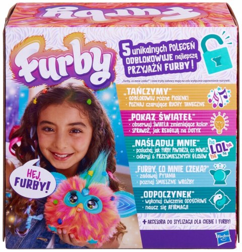 Maskotka Furby Coral - Interaktywna, Ponad 600 Reakcji, 5 Trybów Głosowych