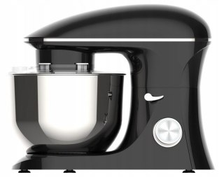 Robot Kuchenny Planetarny Mocny 2200W, Czarny, Misa 6,5L 6 Prędkości Czarny