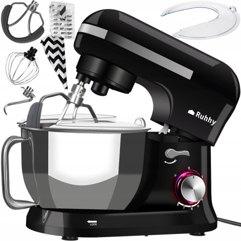 Robot Planetarny Ruhhy 1700W 4,5L, 8 Prędkości, Stal Nierdzewna, Czarny