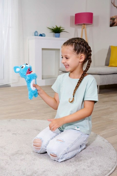 Screamerz Miś Interaktywny Z Dźwiękiem 30Cm Niebieski Pluszowy Krzykacz