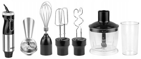 Wielofunkcyjny Blender Ręczny Emavo 1000W Z Kruszarką Do Lodu, 7 Elementów