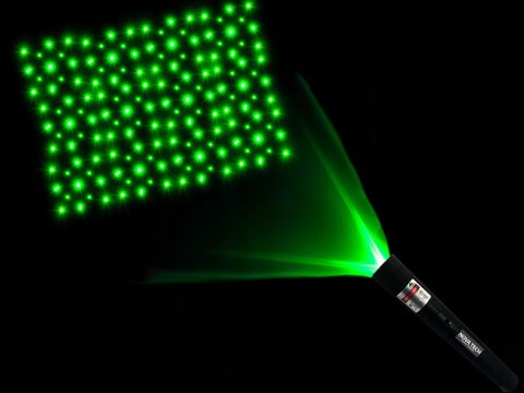 Bardzo Mocny Wskaźnik Laserowy, Zasięg Do 400Km, Soczewka Disco, Solidny