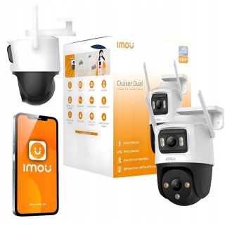 Imou Cruiser Dual 6Mp Kamera Zewnętrzna Wifi, Obrotowa, Ip66, 2 Obiektywy
