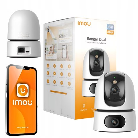 Imou Ranger Dual6mp Kamera Wifi Wewnętrzna Z Funkcją Ptz I Nocnym Widzeniem