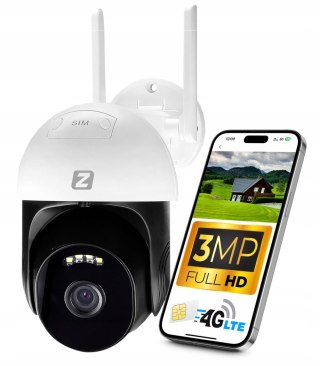 Kamera Ip 4G Lte V2 Gsm 3Mpx Z Detekcją Ruchu I Dwustronną Komunikacją