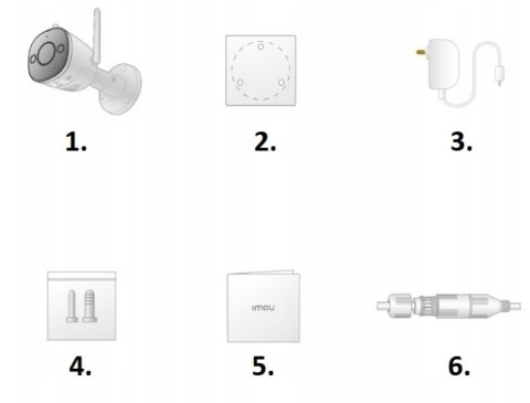 Kamera Ip Imou Bullet 3 5Mp Wifi6 Imou Sense Ip67 Detekcja Ludzi/Pojazdów