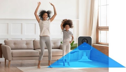Kamera Ip Wifi Ezviz H1c Fullhd 108° Ir10m Audio Detekcja Osób 512Gb Smart