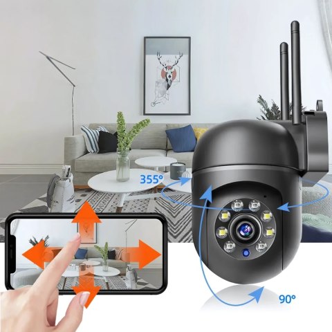 Kamera Ip Wifi Obrotowa 360° 1920X1080 Do Monitoringu Domu Biura Lub Ogrodu
