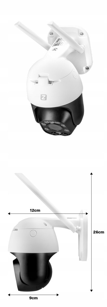 Kamera Ip Wifi P5 Light 5Mp Ptz Z 3X Zoomem I Nocnym Widzeniem 30M