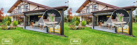 Kamera Ip Zewnętrzna Hilook 4Mpx, Poe 2.8Mm, Ir 20M, Ip67 Wodoodporna, Dwdr