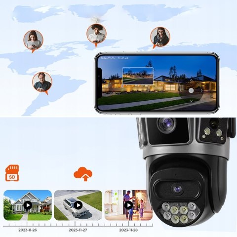 Kamera Obrotowa Heelly Pro 2X5mp Z Alarmem, 6X Zoom, Auto Śledzenie