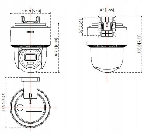 Kamera Obrotowa Ip 4Mpx Ptz Hilook Z Autotrackingiem I Audio Dwukierunkowym