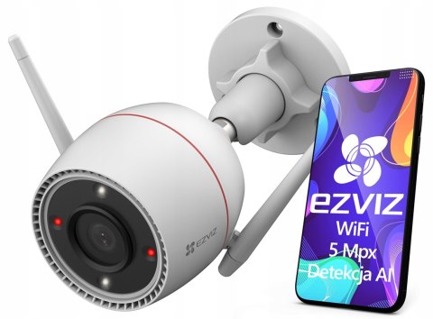 Kamera Zewnętrzna Ezviz 5Mpx Wifi Ip67 Kolorowa Noc,Mikrofon Głośnik Biała