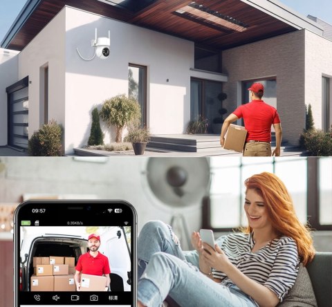 Kamera Zewnętrzna Fortis Se-Cam 4.0 Solar Wifi Full Hd Z Wykrywaniem Ruchu