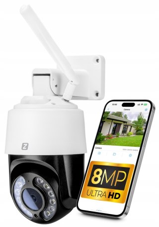 Kamera Zewnętrzna Obrotowa Wifi 8Mp 4K Uhd Z Sony Imx 415 I Detekcją Ruchu