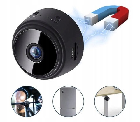 Mini Kamera Wifi Full Hd Detekcja Ruchu I Magnes, Dostęp Zdalny