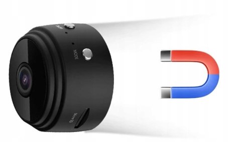 Mini Kamera Wifi Full Hd Detekcja Ruchu I Magnes, Dostęp Zdalny