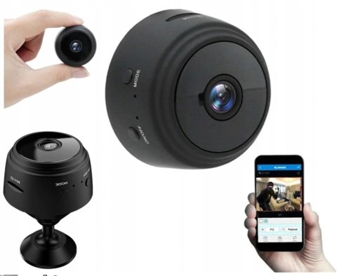 Mini Kamera Wifi Full Hd Detekcja Ruchu I Magnes, Dostęp Zdalny