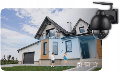 Profesjonalna Kamera Ip P5 Dark 5Mp Wifi Ptz Z Dwustronnym Audio