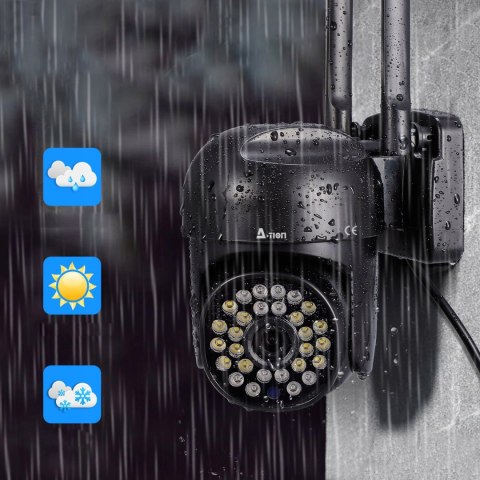 Zewnętrzna Kamera Ip A-1008 2K 3Mpx Wifi6 2.4G/5G Z Obiektywem Dualnym