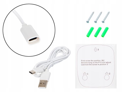 Zewnętrzna Kamera Wi-Fi Blow Ip 2Mp Fhd 355° Audio Ir-Cut 128Gb Ip66 Smart