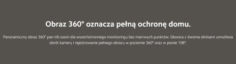Xiaomi Kamera Wifi Domowa 360° Full Hd 1080P Z Czujnikiem Ruchu Ios Android