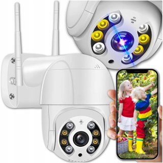 Kamera Bezprzewodowa Wifi Obrotowa 2Mpx 1080P Ip66 Monitoring Zewnętrzny Sd