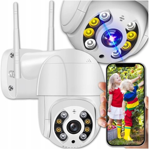 Kamera Bezprzewodowa Wifi Obrotowa 2Mpx 1080P Ip66 Monitoring Zewnętrzny Sd