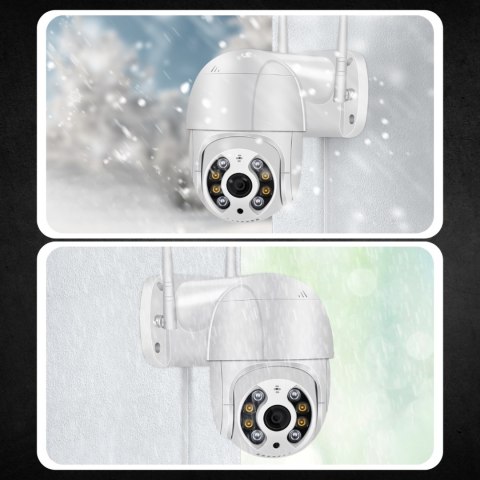 Kamera Bezprzewodowa Wifi Obrotowa 2Mpx 1080P Ip66 Monitoring Zewnętrzny Sd