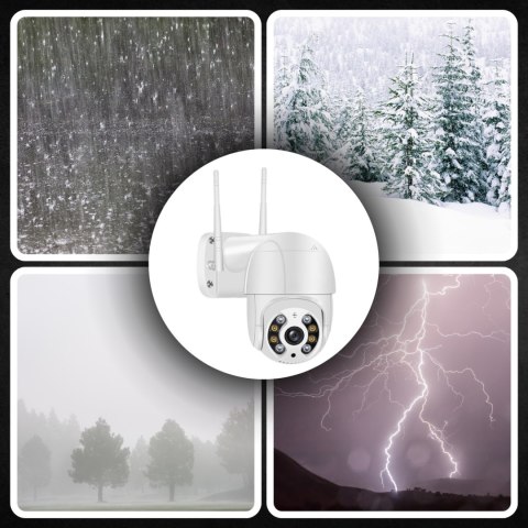 Kamera Bezprzewodowa Wifi Obrotowa 2Mpx 1080P Ip66 Monitoring Zewnętrzny Sd