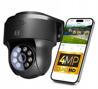 Kamera Ip Obrotowa P4 Dark Wifi 4Mp Z Zoomem, Detekcja Ruchu