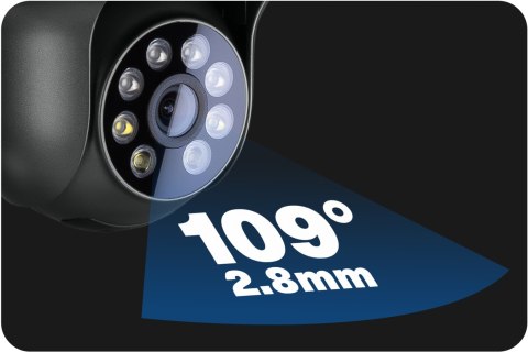 Kamera Ip Obrotowa P4 Dark Wifi 4Mp Z Zoomem, Detekcja Ruchu