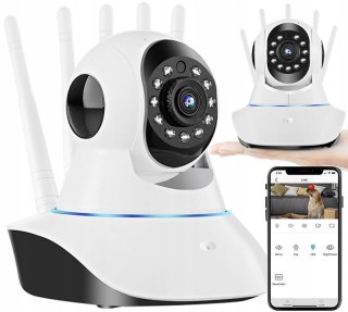 Kamera Ip Panoramiczna 720P Wifi Dwukierunkowa Rozmowa, Tryb Nocny, Rotacja