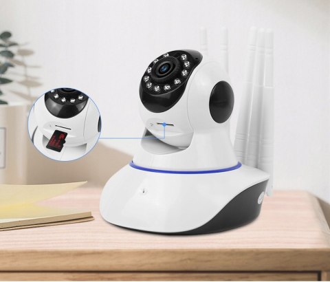 Kamera Ip Panoramiczna 720P Wifi Dwukierunkowa Rozmowa, Tryb Nocny, Rotacja