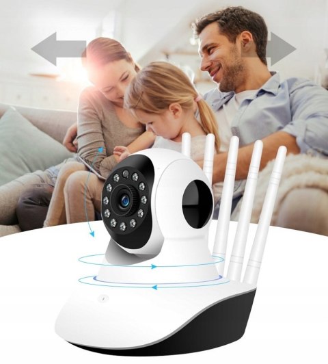 Kamera Ip Panoramiczna 720P Wifi Dwukierunkowa Rozmowa, Tryb Nocny, Rotacja