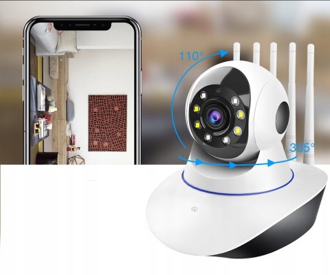 Kamera Ip Panoramiczna 720P Wifi Dwukierunkowa Rozmowa, Tryb Nocny, Rotacja