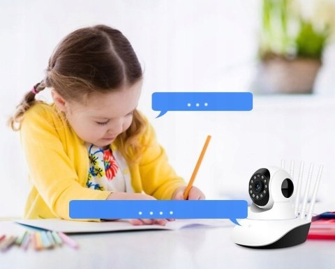 Kamera Ip Panoramiczna 720P Wifi Dwukierunkowa Rozmowa, Tryb Nocny, Rotacja