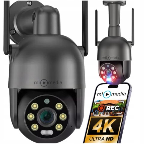 Kamera Ip Wifi Zewnętrzna 8Mp Ultra Hd 4K Z Zoomem 6X, Ip66