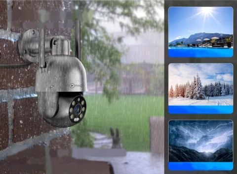 Kamera Ip Wifi Zewnętrzna 8Mp Ultra Hd 4K Z Zoomem 6X, Ip66