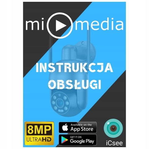 Kamera Ip Wifi Zewnętrzna 8Mp Ultra Hd 4K Z Zoomem 6X, Ip66