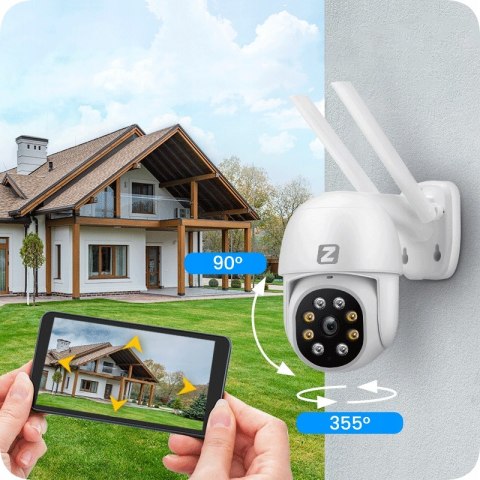 Kamera Ip Zintronic I8 Wifi 8Mp 4K Hd, Ptz, Nocna, Detekcja Ruchu