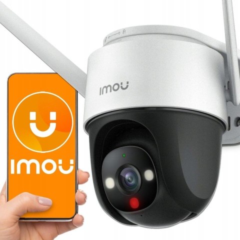 Kamera Wifi 4Mp Ip66 Obrotowa 355° Pochylenie 90° Na Żywo Z Syreną 110Db