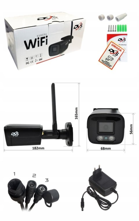 Kamera Wifi Dvs-Mp5036et-Irws 5Mpx Quadhd Z Detekcją Ruchu I Audio